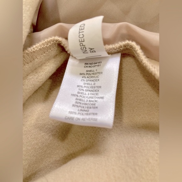 Kenneth Cole Beige Open Front Pea Coat - Picture 4 of 4